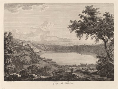 Lake Nemi by Albert Christoph Dies