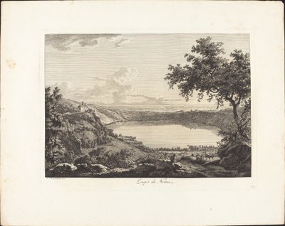 Lake Nemi by Albert Christoph Dies