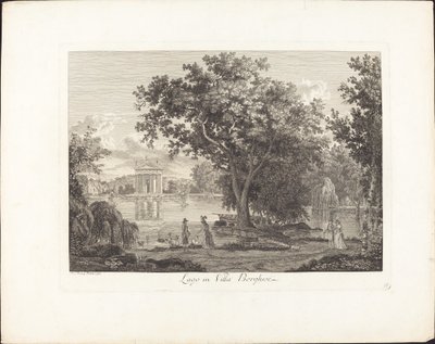 Lake in Villa Borghese by Albert Christoph Dies