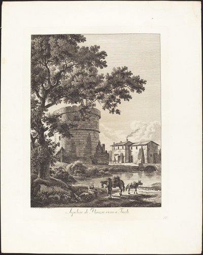 Tomb of Plautius near Tivoli by Albert Christoph Dies