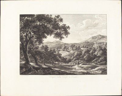Temple of Tosse at Tivoli by Albert Christoph Dies
