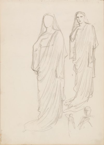 Aino Ackté as Alcestis, Sketch by Albert Edelfelt