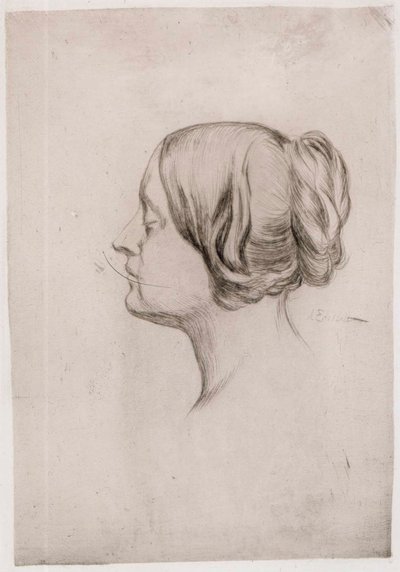 Head of a Woman by Albert Edelfelt