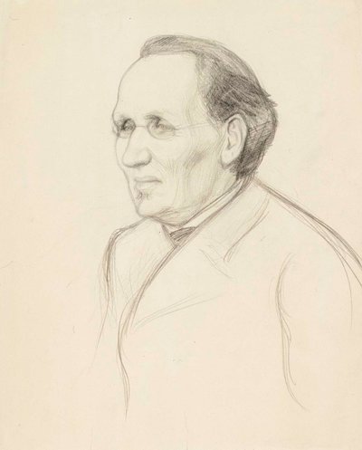 Portrait Study of Professor Strömborg, Bust by Albert Edelfelt
