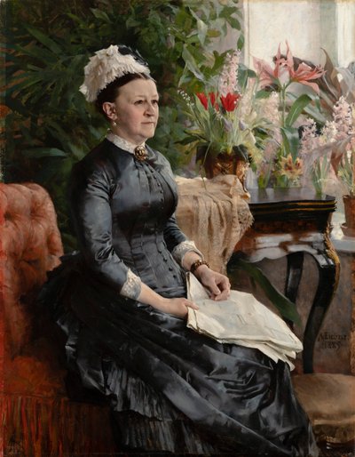 Portrait of Mrs. Anna Sinebrychoff by Albert Edelfelt