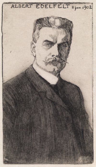 Self-Portrait by Albert Edelfelt