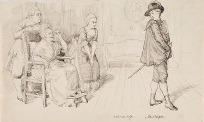 The New Swedish Costume, illustration for Carl Snoilsky
