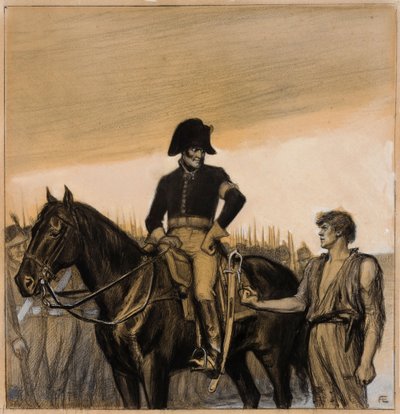 This Fist Is My Protection (original illustration for the Tales of Ensign Stål) by Albert Edelfelt