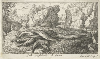 Gudgeons on a Riverbank by Albert Flamen