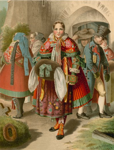 German Costume, Pommern, Weitzacker by Albert Kretschmer