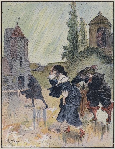 Illustration for Le Capitaine Bellormeau by and Illustrated by A Robida by Albert Robida