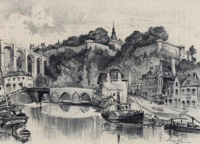 The City of Dinan - Old France - Brittany - text, drawings and lithographs, by Albert Robida (1848-1926) by Albert Robida