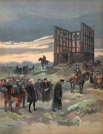 The Superintendent Semblancay sentenced to death, illustration from 