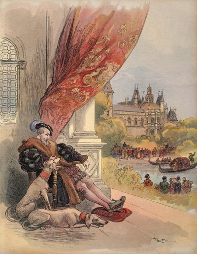 The last days of Francis I, illustration from 