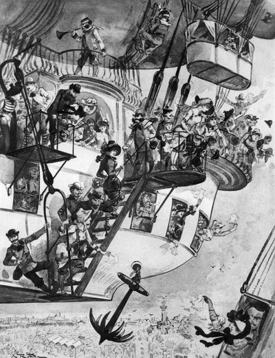 Transport of the Future by Albert Robida