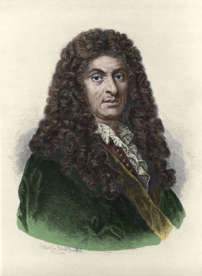 Portrait of Henry Purcell (1659-1695), English composer based on the drawing of Albert Rosenthal by Albert Rosenthal