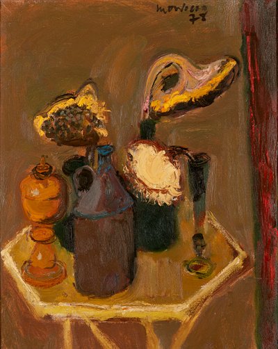 Still Life with Sun Flowers by Alberto Morrocco