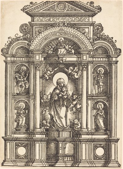 Altar with the Virgin and Child and Saints Christopher, Barbara, George, and Catherine by Albrecht Altdorfer