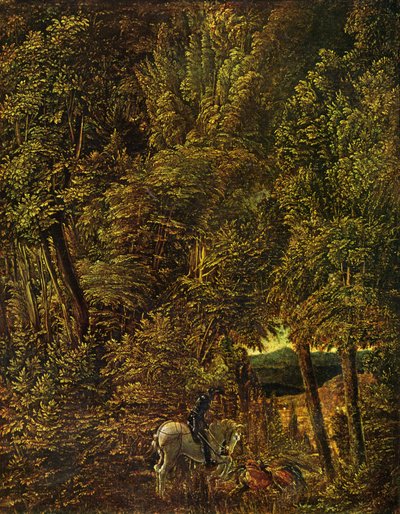Countryside of Wood with Saint George Fighting the Dragon by Albrecht Altdorfer