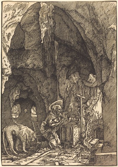 Saint Jerome in a Cave by Albrecht Altdorfer