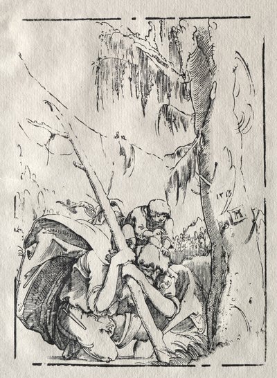 St. Christopher Crossing the Water with Christ on his Shoulders by Albrecht Altdorfer