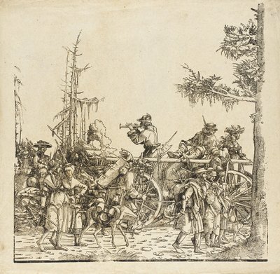 The Baggage Wagon by Albrecht Altdorfer