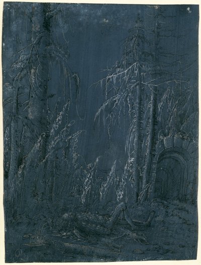 Dead Pyramus by Albrecht Altdorfer