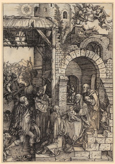 Adoration of the Kings, Plate 12 from "The Life of Mary" by Albrecht Dürer