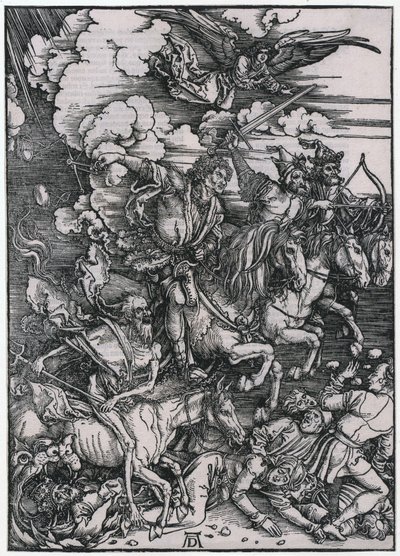 Apocalyptic Riders, III. Figure, Plate 5 from the series "The Apocalypse" by Albrecht Dürer