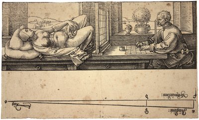 Artist Drawing a Nude with Perspective Device, 1538 by Albrecht Dürer