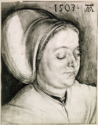 Bust of a Woman with a Wulsthaube by Albrecht Dürer