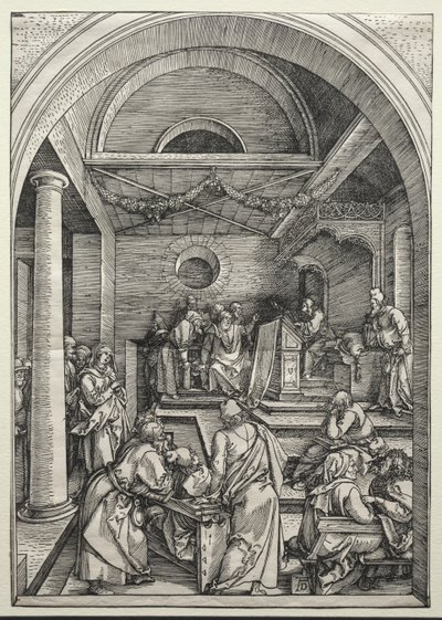 Christ Disputing with Doctors, c. 1503-1504 by Albrecht Dürer