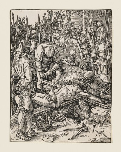 Christ Nailed to the Cross by Albrecht Dürer