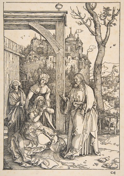 Christ Taking Leave of His Mother, from "The Life of the Virgin" by Albrecht Dürer