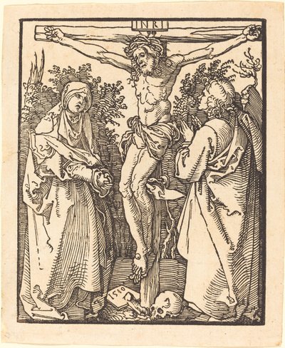 Christ on the Cross with Mary and Saint John by Albrecht Dürer
