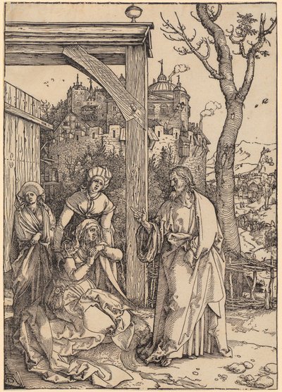 Christ Taking Leave of His Mother, Plate 17 from the Series "The Life of Mary" by Albrecht Dürer