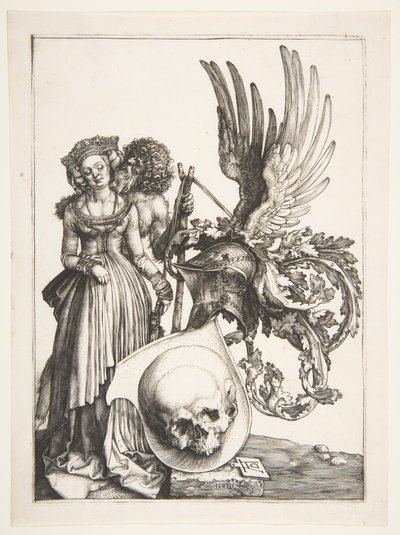 Coat of Arms with a Skull by Albrecht Dürer