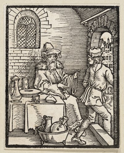 The Feast Without Guests (from: Postilla, 43 Woodcuts) by Albrecht Dürer