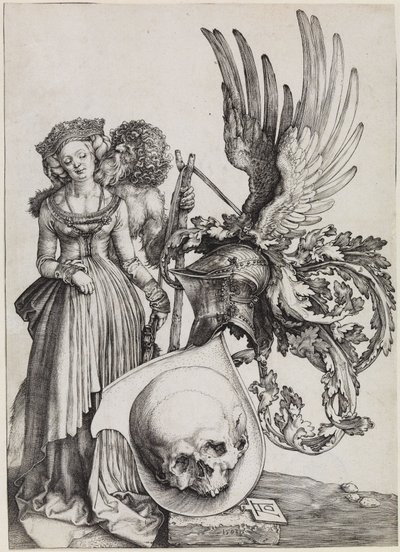 The Coat of Arms with the Skull by Albrecht Dürer