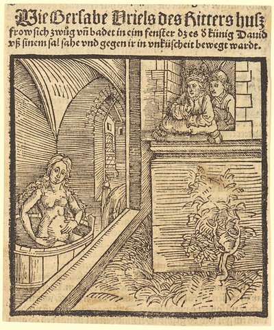 David Sees Bathsheba Bathing by Albrecht Dürer
