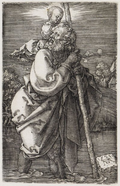 Saint Christopher with Head Turned Back by Albrecht Dürer