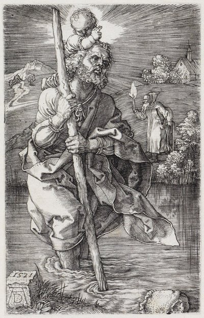 Saint Christopher, Looking to the Right by Albrecht Dürer