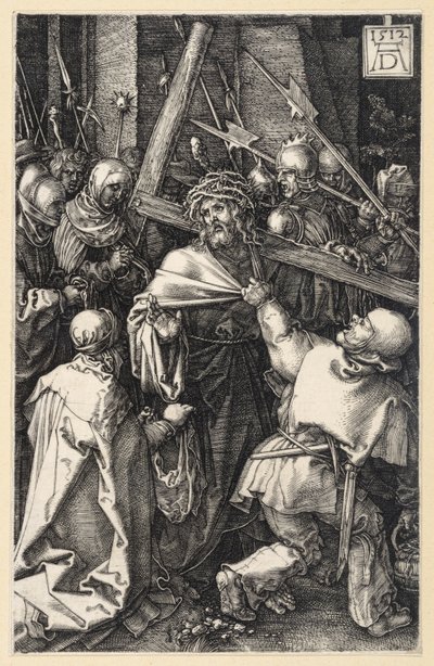 The Man of Sorrows at the Scourging Column (Copperplate Passion) by Albrecht Dürer