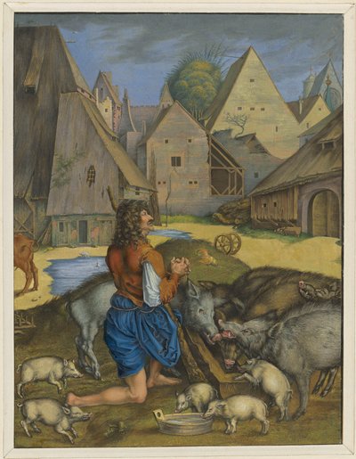 The Prodigal Son Tending the Swine by Albrecht Dürer