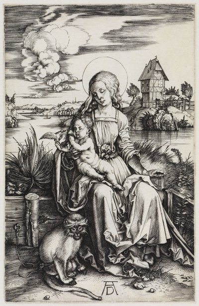The Madonna with the Monkey by Albrecht Dürer