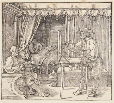 Draftsman Drawing a Portrait by Albrecht Dürer