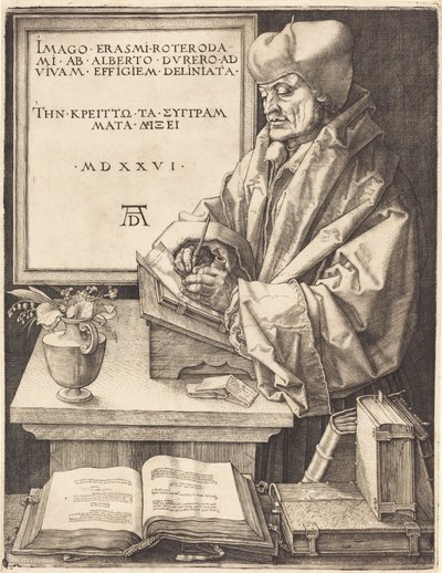 Erasmus of Rotterdam by Albrecht Dürer