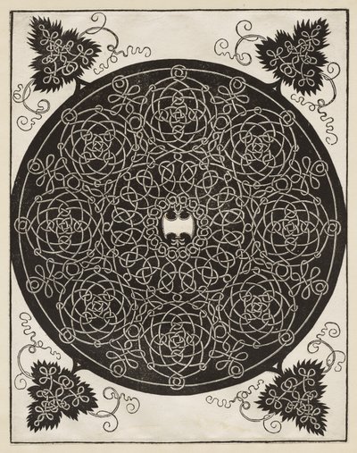 Fifth Knot, with a White Shield with Six Points in the Center by Albrecht Dürer