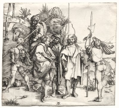 Five Soldiers and a Turk on Horseback by Albrecht Dürer
