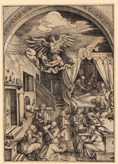 Birth of Mary, Plate 5 from the Series 